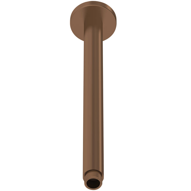 Nuie Round Ceiling Shower Arm 300mm Brushed Bronze ARM1516