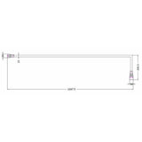 Nuie Wetroom Screen Universal Stabilising Bar Chrome ARM22 LD