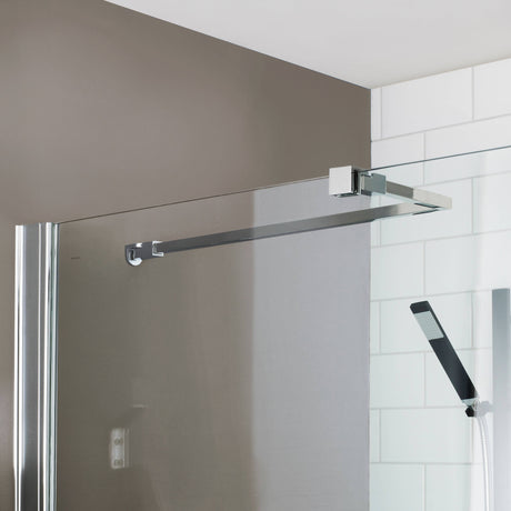 Nuie Wetroom Screen Universal Stabilising Bar Chrome ARM22 LS