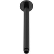Nuie Round Ceiling Shower Arm 300mm Matt Black ARM416