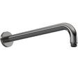 Nuie Round Wall Mounted Shower Arm 335mm Brushed Pewter ARM701