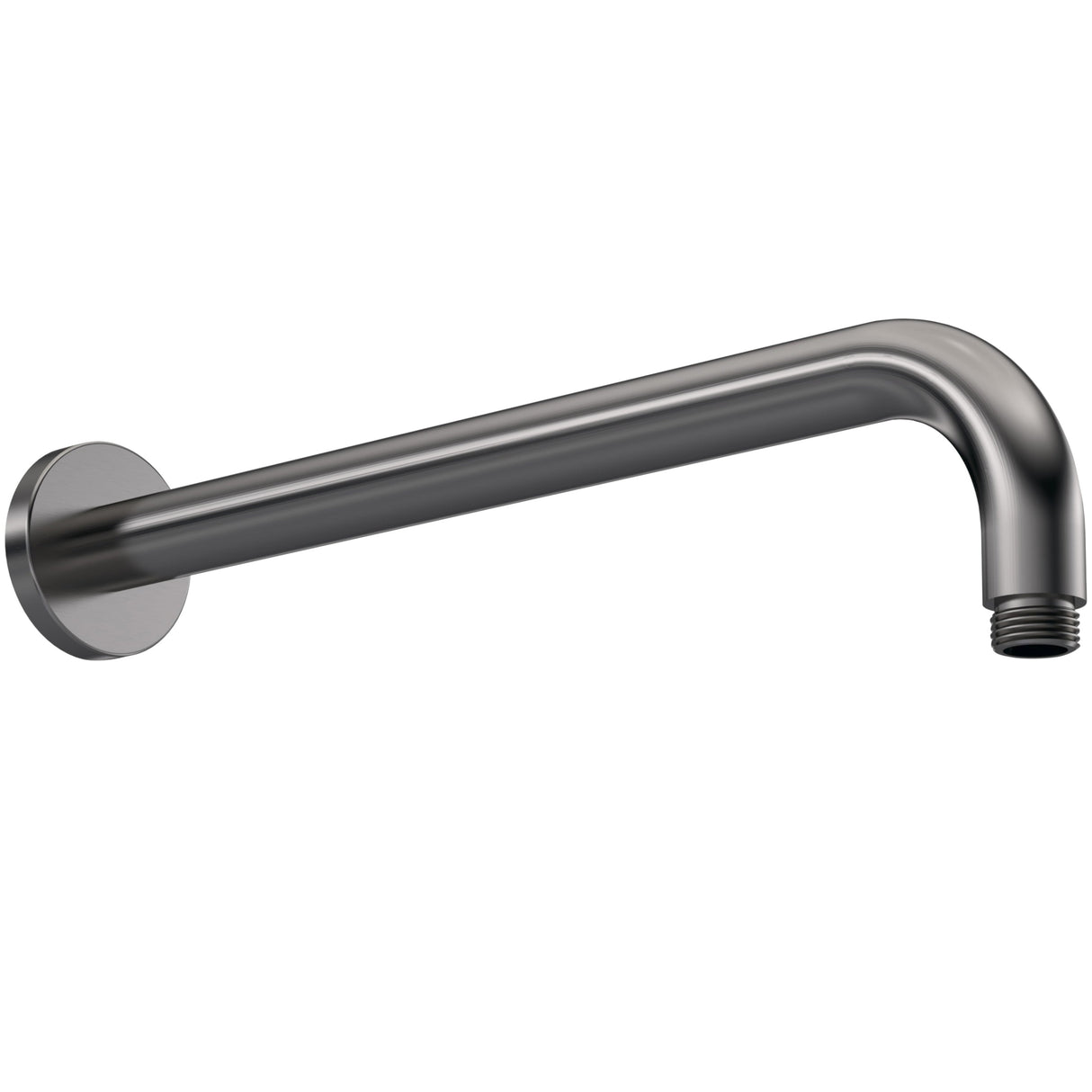Nuie Round Wall Mounted Shower Arm 335mm Brushed Pewter ARM701