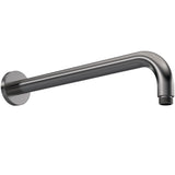 Nuie Round Wall Mounted Shower Arm 335mm Brushed Pewter ARM701