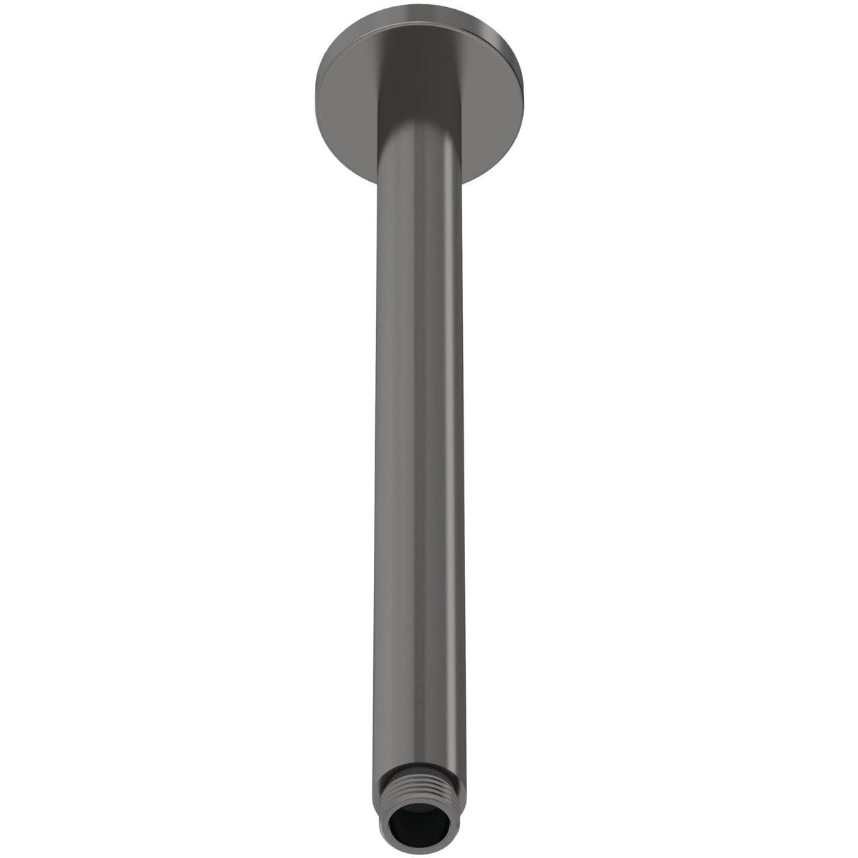 Nuie Round Ceiling Shower Arm 300mm Brushed Pewter ARM716