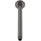 Nuie Round Ceiling Shower Arm 300mm Brushed Pewter ARM716
