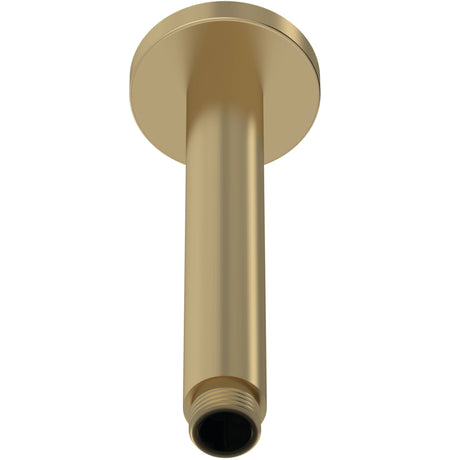 Nuie Round Ceiling Shower Arm 160mm Brushed Brass ARM815