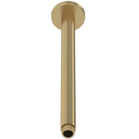 Nuie Round Ceiling Shower Arm 300mm Brushed Brass ARM816