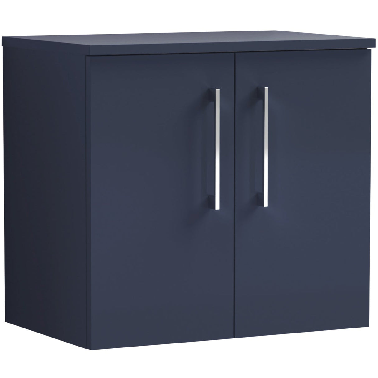 Nuie Arno 600mm Wall Hung 2 Door Countertop Vanity Unit Midnight Blue ARN2923W