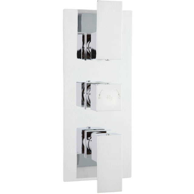 Hudson Reed Art 3 Outlet Thermostatic Concealed Shower Valve With Diverter Chrome ART3212