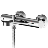Nuie Arvan Wall Mounted Thermostatic Bath Shower Mixer Tap Chrome ARV005