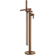 Nuie Arvan Freestanding Bath Shower Mixer Tap with Shower Kit Brushed Bronze ARV1521