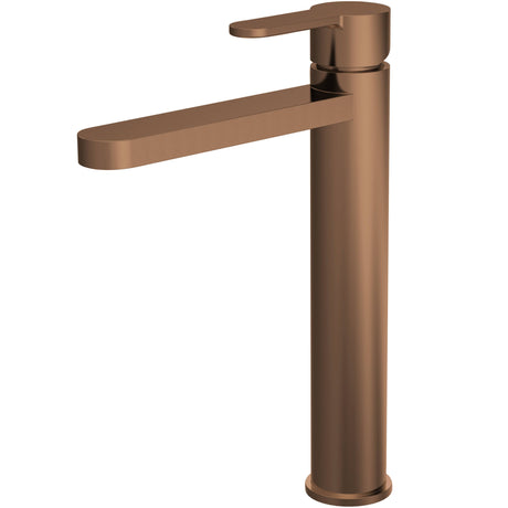 Nuie Arvan Tall Mono Basin Mixer Tap Brushed Bronze ARV1570