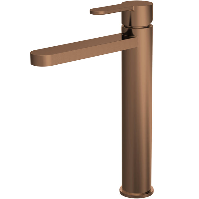 Nuie Arvan Tall Mono Basin Mixer Tap Brushed Bronze ARV1570