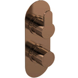 Nuie Arvan 1 Outlet Thermostatic Concealed Shower Valve Brushed Bronze ARV15TW01