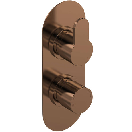 Nuie Arvan 1 Outlet Thermostatic Concealed Shower Valve Brushed Bronze ARV15TW01