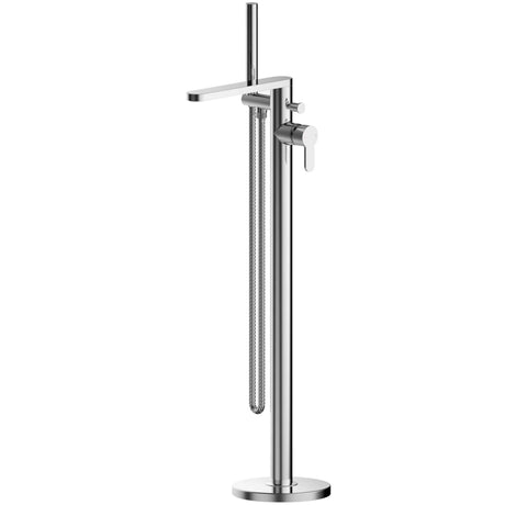 Nuie Arvan Freestanding Bath Shower Mixer Tap with Shower Kit Chrome ARV321
