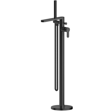 Nuie Arvan Freestanding Bath Shower Mixer Tap with Shower Kit Matt Black ARV421