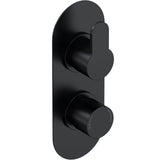 Nuie Arvan 1 Outlet Thermostatic Concealed Shower Valve Matt Black ARV4TW01