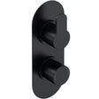 Nuie Arvan 2 Outlet Thermostatic Concealed Shower Valve With Diverter Matt Black ARV4TW02