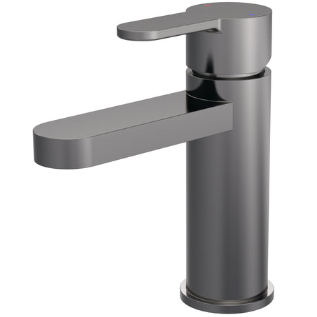 Nuie Arvan Mono Basin Mixer Tap with Waste Brushed Pewter ARV705