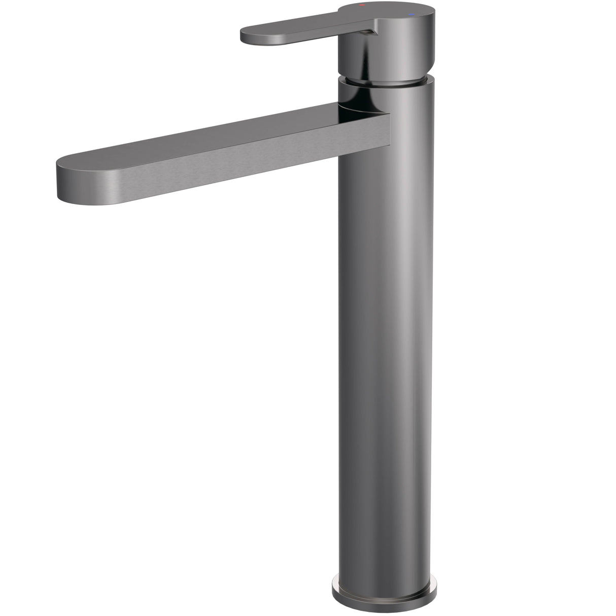 Nuie Arvan Tall Mono Basin Mixer Tap Brushed Pewter ARV770
