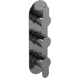 Nuie Arvan 2 Outlet Thermostatic Concealed Shower Valve Brushed Pewter ARV7TR02