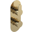 Nuie Arvan 1 Outlet Thermostatic Concealed Shower Valve Brushed Brass ARV8TW01