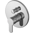 Nuie Arvan 2 Outlet Concealed Single Lever Manual Shower With Diverter Chrome ARVMV12