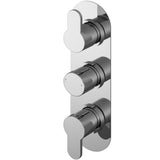 Nuie Arvan 2 Outlet Thermostatic Concealed Shower Valve Chrome ARVTR02