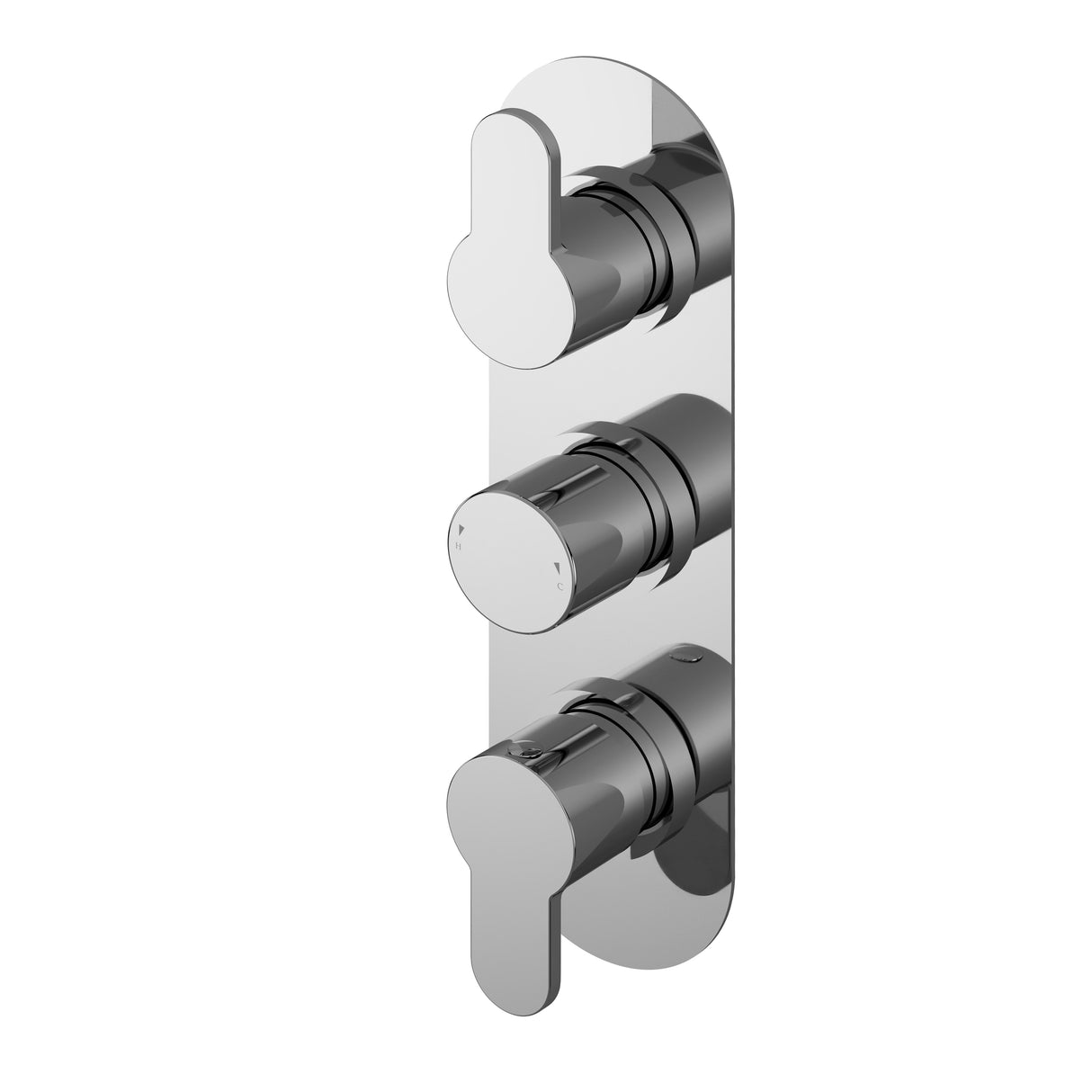 Nuie Arvan 3 Outlet Thermostatic Concealed Shower Valve With Diverter Chrome ARVTR03