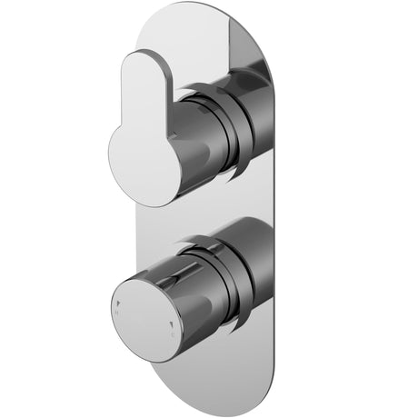 Nuie Arvan 2 Outlet Thermostatic Concealed Shower Valve With Diverter Chrome ARVTW02