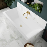 Nuie Asselby Square Double Ended Acrylic Bath White NBA209 LS2