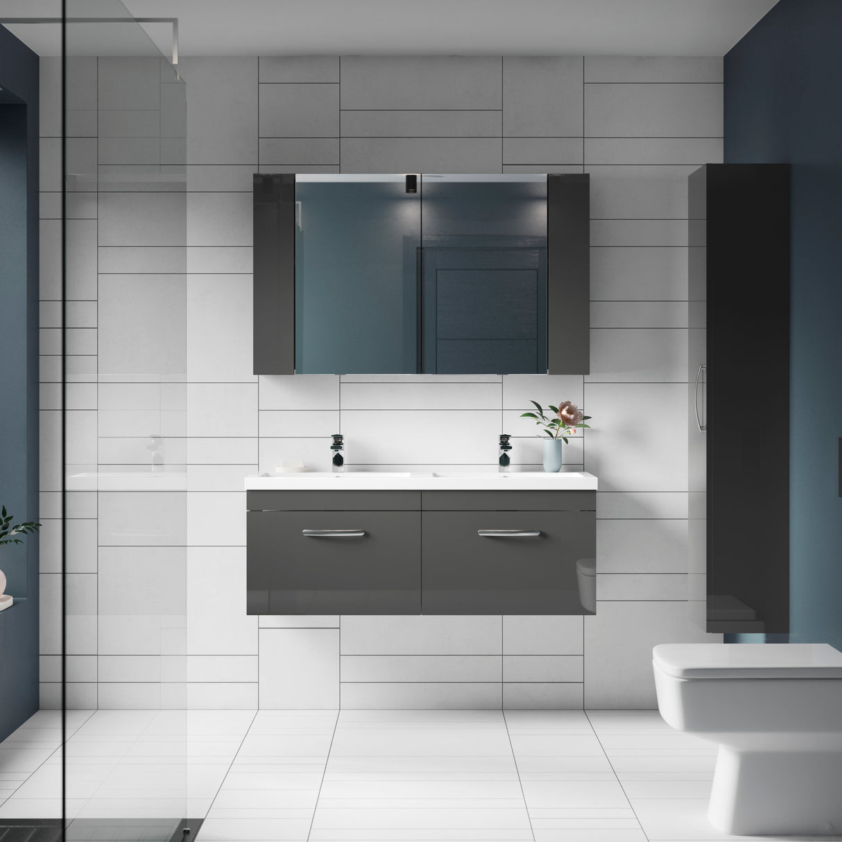 Athena Gloss Grey Furniture LS