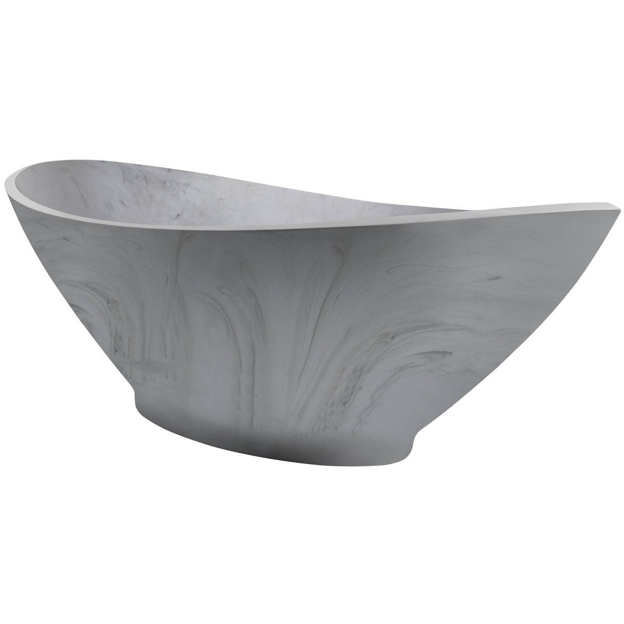 BC Designs Kurv Cian Solid Surface Freestanding Bath L1890 x W900mm Marble BAB005ME