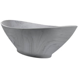 BC Designs Kurv Cian Solid Surface Freestanding Bath L1890 x W900mm Marble BAB005ME