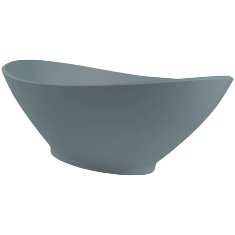 BC Designs Kurv Cian Solid Surface Freestanding Bath L1890 x W900mm Powder Grey BAB005PG