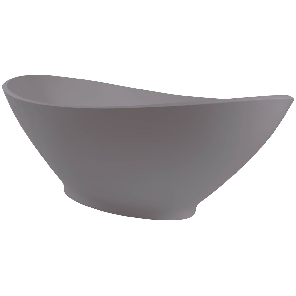 BC Designs Kurv Cian Solid Surface Freestanding Bath L1890 x W900mm Satin Rose BAB005R