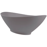 BC Designs Kurv Cian Solid Surface Freestanding Bath L1890 x W900mm Satin Rose BAB005R