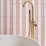 BC Designs Gio Cian Solid Surface Freestanding Bath L1645 x W935mm Polished White BAB062 LS7
