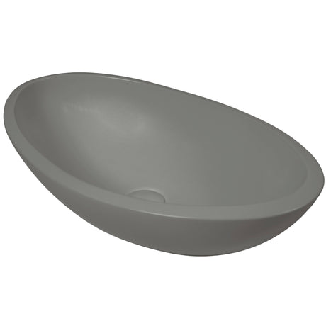 BC Designs Kurv Cian Solid Surface Countertop Basin L615 x W360mm Light Fawn BAB105F