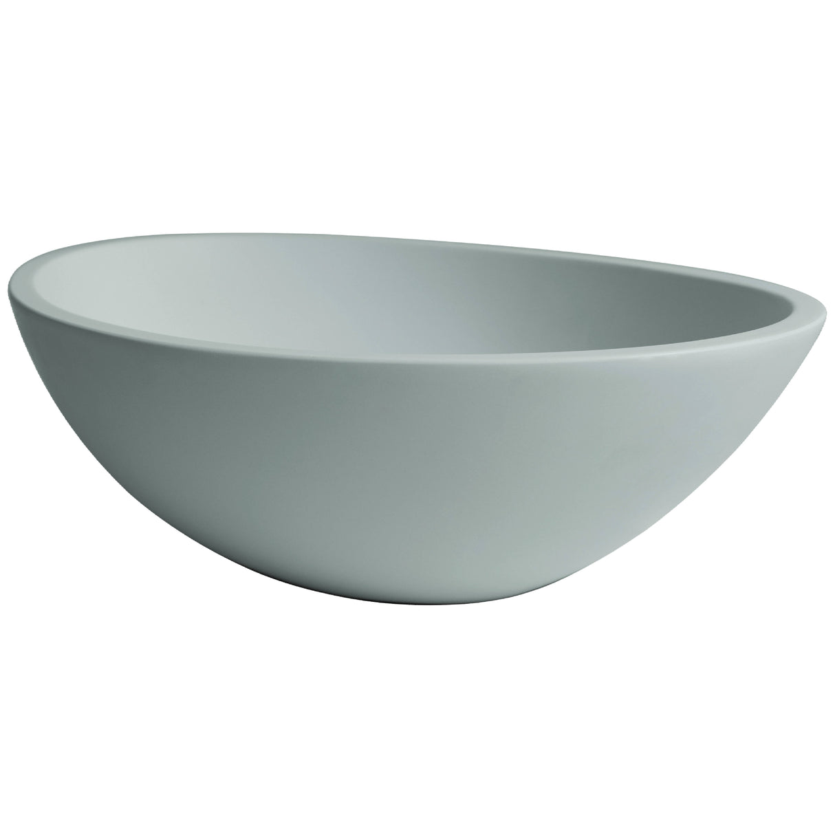 BC Designs Gio Cian Solid Surface Countertop Basin L575 x W345mm Matt White BAB110MW