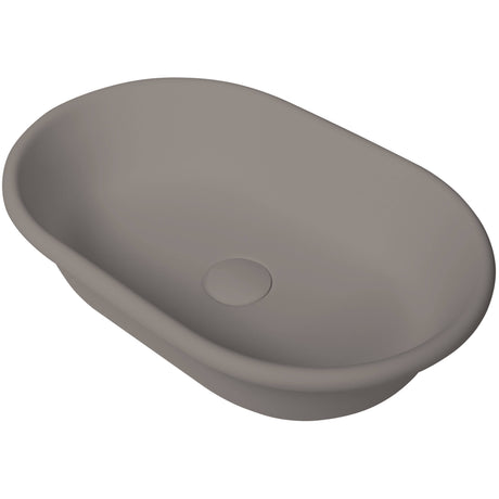 BC Designs Omnia Cian Solid Surface Countertop Basin L530 x W360mm Light Fawn BAB160F