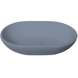 BC Designs Crea Cian Solid Surface Countertop Basin L525 x W340mm Powder Blue BAB162B