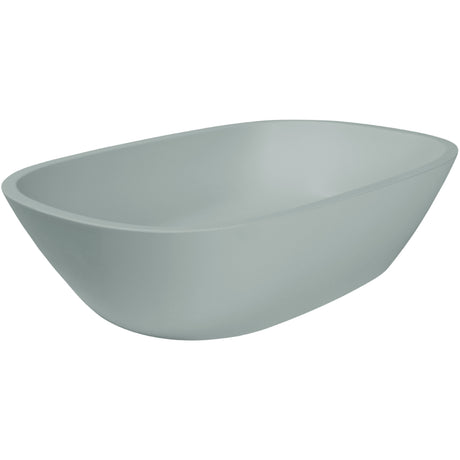 BC Designs Vive Cian Solid Surface Countertop Basin L530 x W360mm Matt White BAB164MW