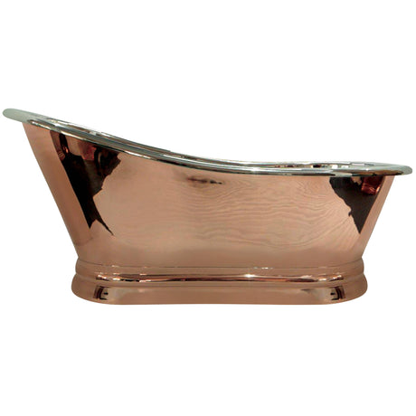 BC Designs Copper Nickel Slipper Bath L1700 x W725mm Copper/Nickel BAC009