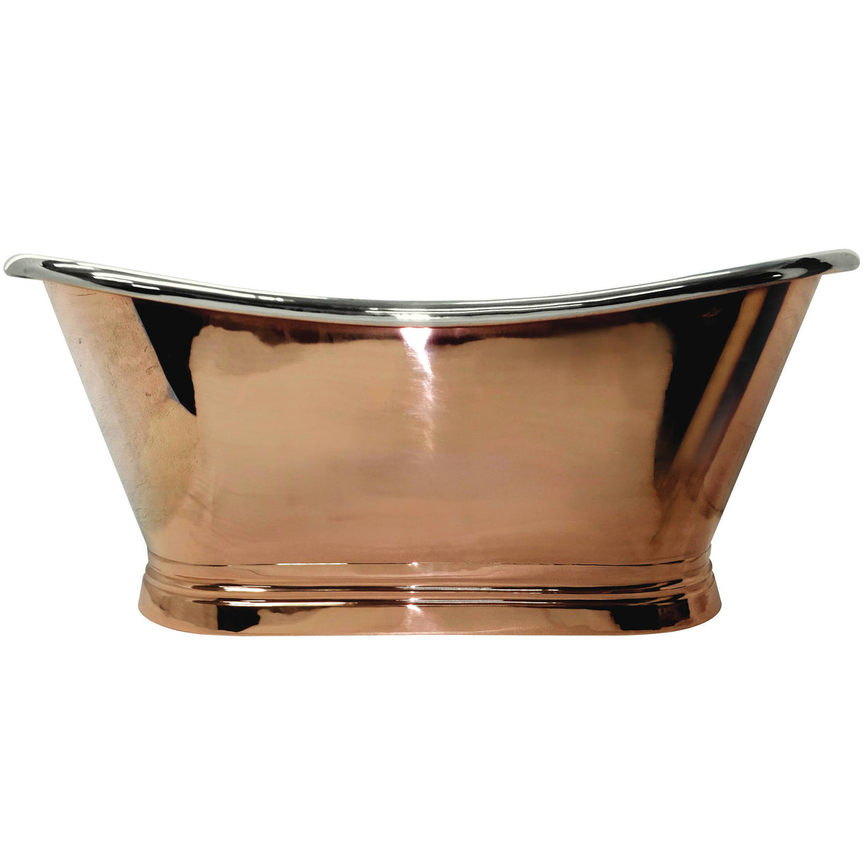 BC Designs Freestanding Copper Nickel Boat Bath BAC015