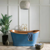 BC Designs Patinata Blue Boat Bath Copper/Patinata BAC024 LS1