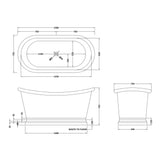 BC Designs Tin Boat Bath Tin BAC035 LD