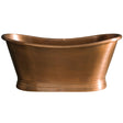BC Designs Freestanding Antique Copper Boat Bath BAC047