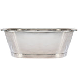 BC Designs Nickel Roll Top Basin L530 x W345mm Nickel BAC060